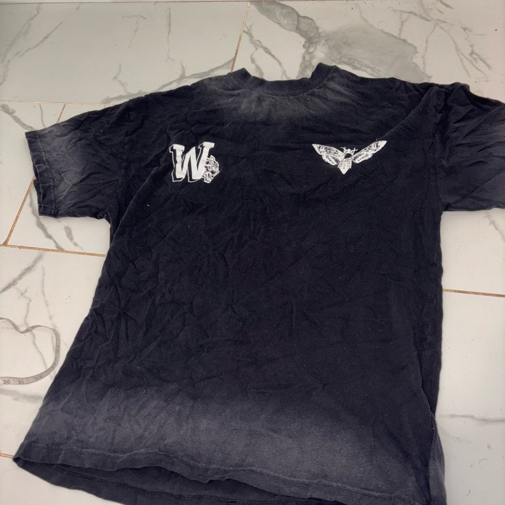 Darc Sport Black and White Graphic Tee Faded design
